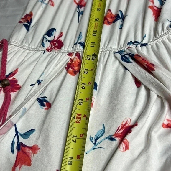Y2K,70s,romper,sundress,rope belt,floral,overlay,festival,bohemian,Spanish,NWOT - Picture 10 of 16